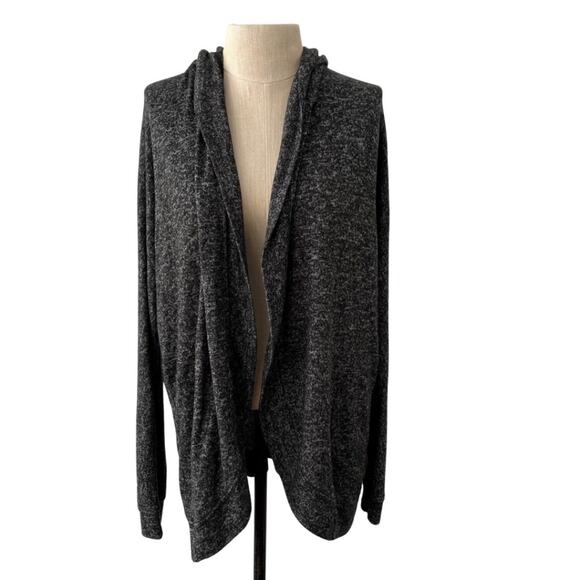 Abercrombie & Fitch Grey Open Cardigan with Hood Size 13/14 - Picture 1 of 4
